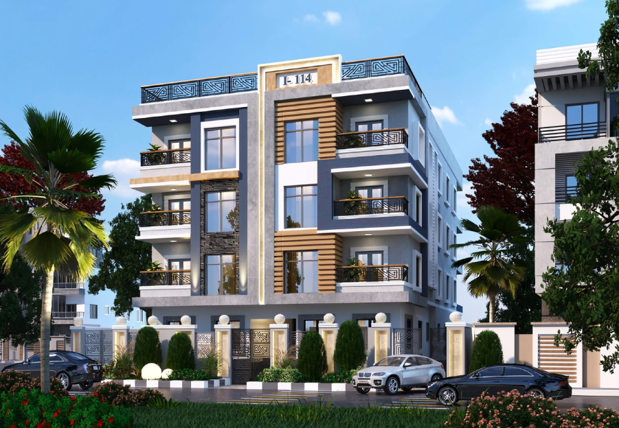 عمارة سكنية – كوم أمبو غرب السكة